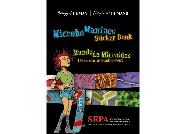 Microbe Maniacs Sticker Book Biology Of Human World Of Viruses